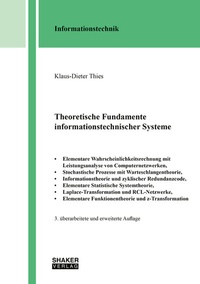 Abbildung von: Theoretische Fundamente informationstechnischer Systeme (3. überarbeitete und erweiterte Auflage) - Shaker