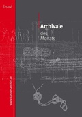 Cover: Archivale des Monats (2019) - Vorarlberger Landesarchiv