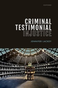 Cover: Criminal Testimonial Injustice - OUP eBook