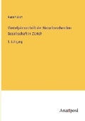 Cover: Vierteljahrsschrift der Naturforschenden Gesellschaft in Zuerich - Anatiposi Verlag