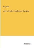 Cover: Index to Gmelin's Handbook of Chemistry - Anatiposi Verlag