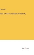 Cover: Index to Gmelin's Handbook of Chemistry - Anatiposi Verlag