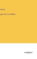 Cover: Lays of Ancient Rome - Anatiposi Verlag