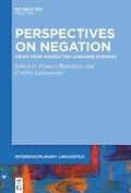 Cover: Perspectives on Negation - De Gruyter Mouton