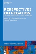Cover: Perspectives on Negation - De Gruyter Mouton