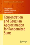 Cover: Concentration and Gaussian Approximation for Randomized Sums - Springer