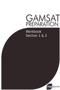 Cover: GAMSAT Preparation Workbook Sections 1 & 2 - Michael Tan