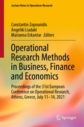 Cover: Operational Research Methods in Business, Finance and Economics - Springer