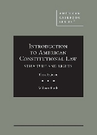 Enlarge image Cover: Introduction to American Constitutional Law - West Academic Press