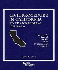Abbildung von: Civil Procedure in California - West Academic Press