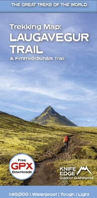 Abbildung von: Trekking Map: Iceland's Laugavegur Trail - Knife Edge Outdoor Limited