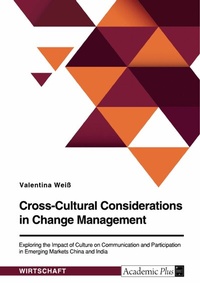 Abbildung von: Cross-Cultural Considerations in Change Management. Exploring the Impact of Culture on Communication and Participation in Emerging Markets China and India - GRIN Verlag