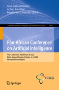 Cover: Pan-African Conference on Artificial Intelligence - Springer