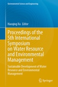 Cover: Proceedings of the 5th International Symposium on Water Resource and Environmental Management - Springer