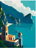 Cover: Amalfi Gro&szlig;es Notizheft Motiv Amalfi-K&uuml;ste - Gerstenberg