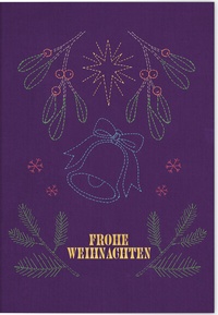 Abbildung von: VE Weihnachten Klappkarte Motiv Frohe Weihnachten 5 Ex. - Gerstenberg Verlag
