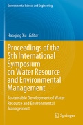 Cover: Proceedings of the 5th International Symposium on Water Resource and Environmental Management - Springer