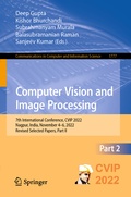 Cover: Computer Vision and Image Processing - Springer