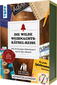 Abbildung von: Die Rätselbibliothek. Adventskalender - Die wilde Weihnachts-Rätsel-Reise. Mit 24 Escape-Abenteuern durch den Advent - Frech