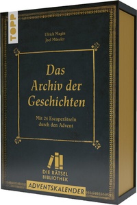 Abbildung von: Die Rätselbibliothek. Adventskalender - Das Archiv der Geschichten: Mit 24 Escape-Rätseln durch den Advent - Frech