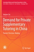 Cover: Demand for Private Supplementary Tutoring in China - Springer