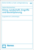 Cover: Klima, Landschaft, Eingriffe und Bauleitplanung - Nomos