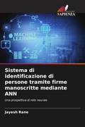 Cover: Sistema di identificazione di persone tramite firme manoscritte mediante ANN - Edizioni Sapienza