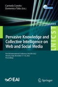 Cover: Pervasive Knowledge and Collective Intelligence on Web and Social Media - Springer