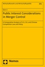 Cover: Public Interest Considerations in Merger Control - Nomos