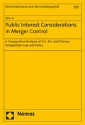 Cover: Public Interest Considerations in Merger Control - Nomos