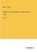 Cover: Reports of Cases Heard in the House of Lords - Anatiposi Verlag