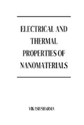 Cover: Electrical and Thermal Properties of Nanomaterials - Vikash Sharma