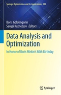 Cover: Data Analysis and Optimization - Springer