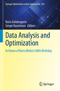 Cover: Data Analysis and Optimization - Springer