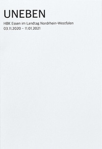 Enlarge image Cover: Uneben - HBK Essen Verlag