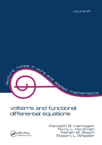 Abbildung von: Volterra and Functional Differential Equations - CRC Press