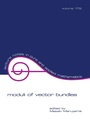 Cover: Moduli of Vector Bundles - CRC Press