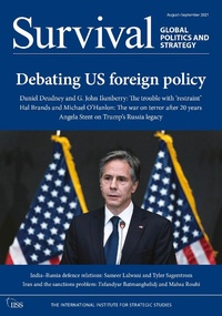 Abbildung von: Survival August-September 2021: Debating US Foreign Policy - Routledge