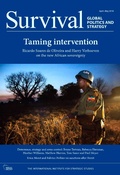 Cover: Survival 60.2 - Routledge