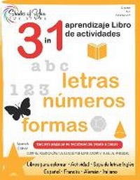 Enlarge image Cover: 3 in 1 Learning Activity Book - Letters, Numbers and Shapes Ages 2-5, Grade Kindergarten -1st - Shades of You Toy Store