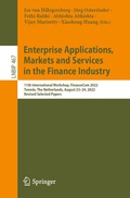 Cover: Enterprise Applications, Markets and Services in the Finance Industry - Springer
