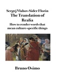 Cover: The Translation of Realia - Bruno Osimo