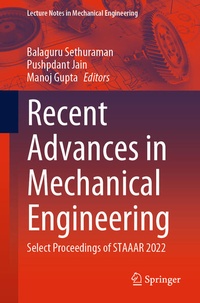 Enlarge image Cover: Recent Advances in Mechanical Engineering - Springer
