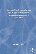 Cover: International Negotiation and Good Governance - Routledge