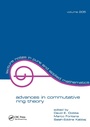 Cover: Advances in Commutative Ring Theory - CRC Press