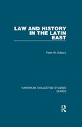 Cover: Law and History in the Latin East - Routledge