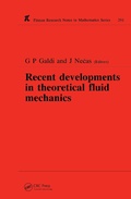 Cover: Recent Developments in Theoretical Fluid Mechanics - Chapman & Hall/CRC