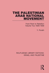 Abbildung von: The Palestinian Arab National Movement, 1929-1939 - Routledge