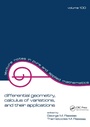 Cover: Differential Geometry, Calculus of Variations, and Their Applications - CRC Press