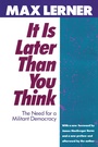 Cover: It is Later Than You Think - Routledge